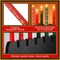 Black Kwanzaa Kinara Wood Candle Set Handmade Wooden Holder Candles with Words Kwanzaa 3 Red 3 Green 1 Black Winter Kinara Candles Celebrates African Americans Traditional House Decor